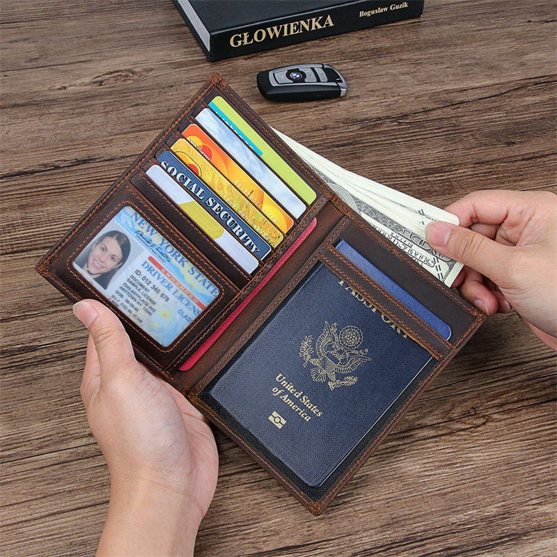 Porte-documents de voyage pour passeport et cartes