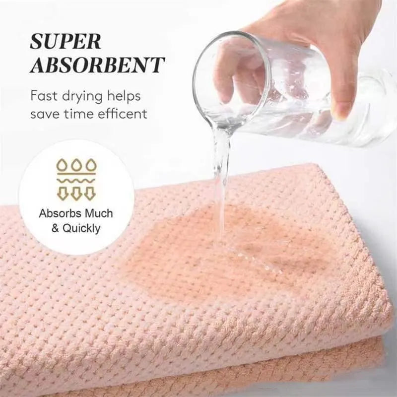 Toalla de microfibra tipo turbante para secar el cabello