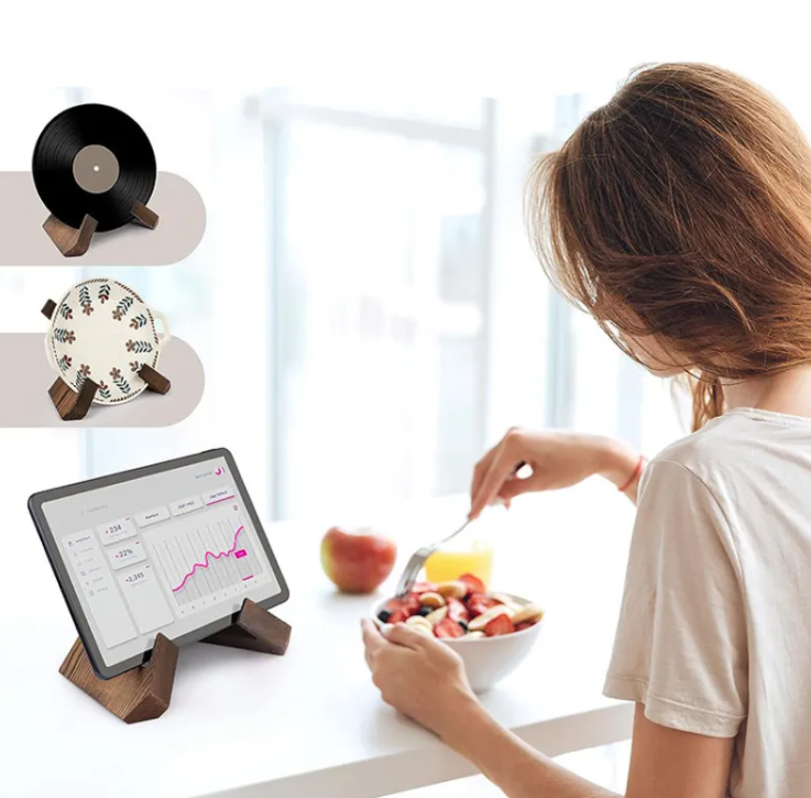 Wooden Cookbook & Menu Stand