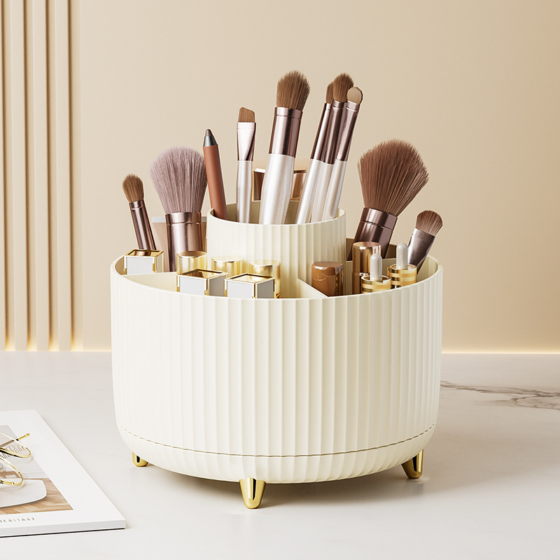 Soporte giratorio para brochas de maquillaje