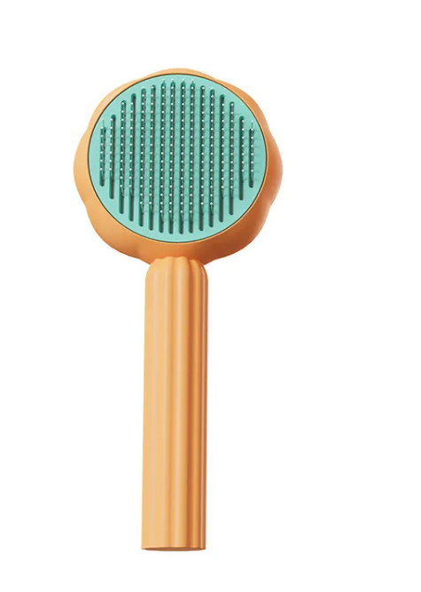 Cepillo de aseo para mascotas estilo girasol