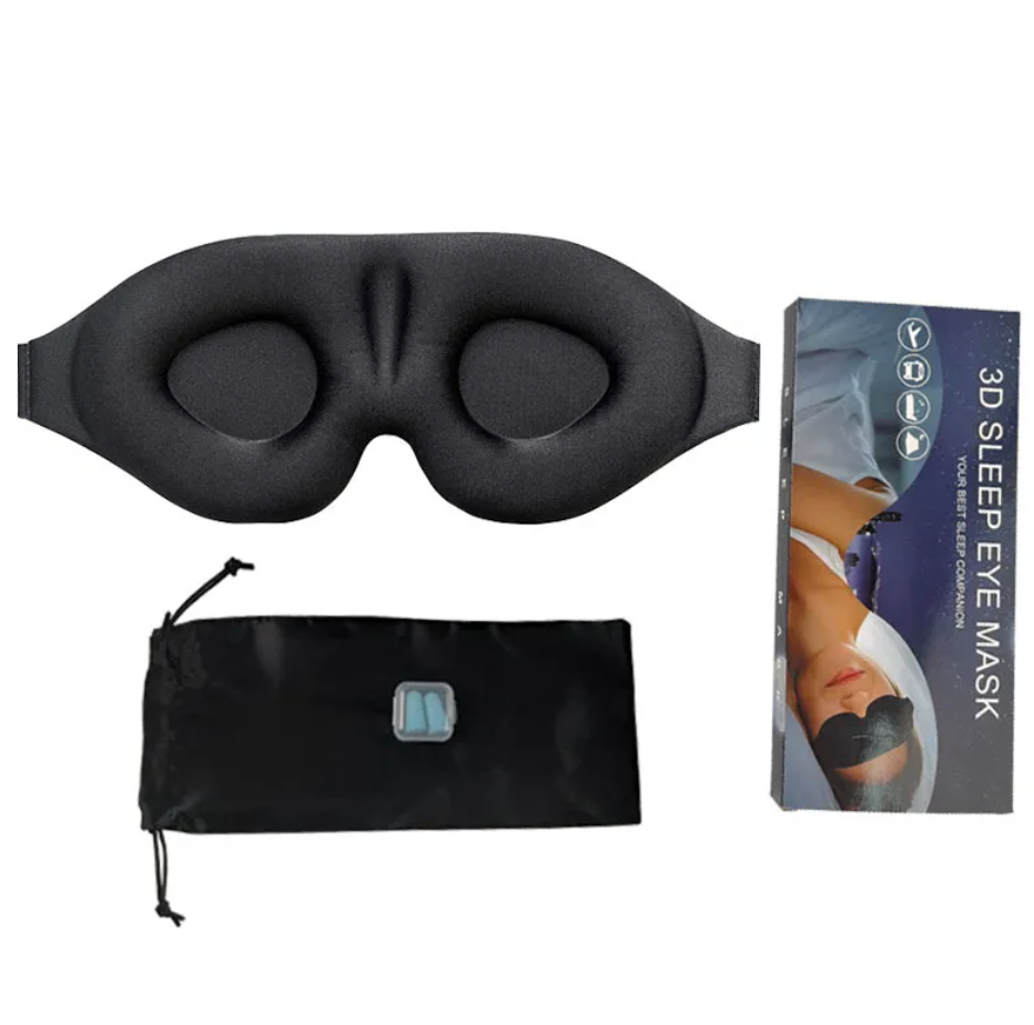 Masque de voyage ergonomique — Noir