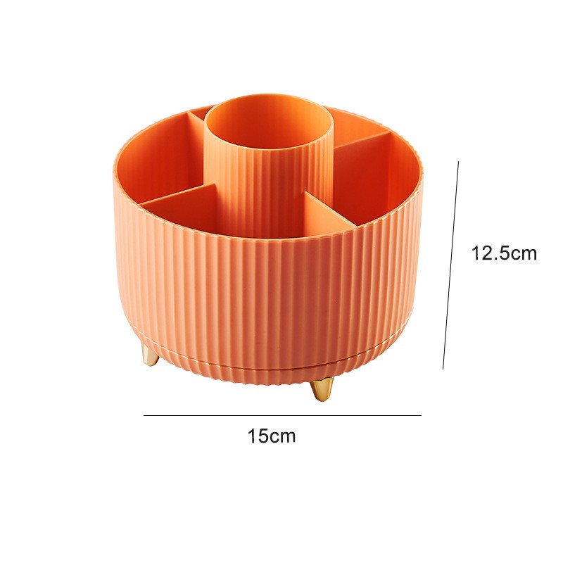 Soporte giratorio para brochas de maquillaje