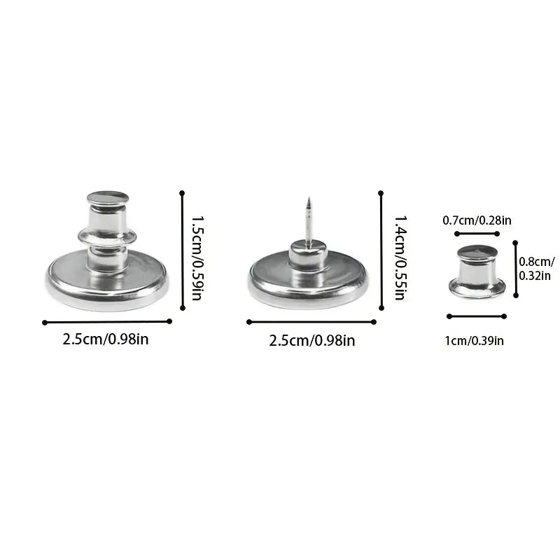 Magnetic Curtain Closure Buttons — One Pair