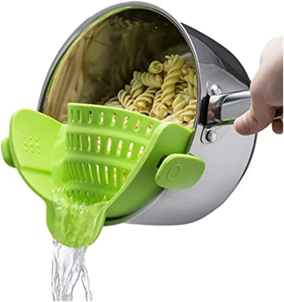 Passoire à clip en silicone pour casserole