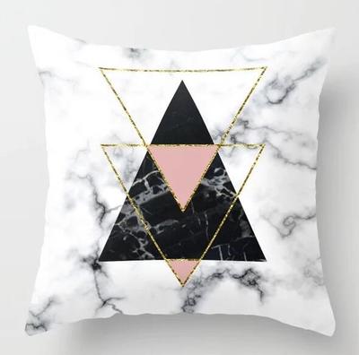Funda de cojín geométrica — 45 × 45 cm