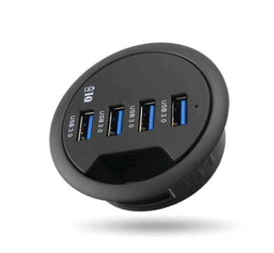 Hub de escritorio USB 3.0 de 4 puertos