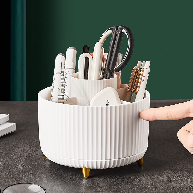 Soporte giratorio para brochas de maquillaje