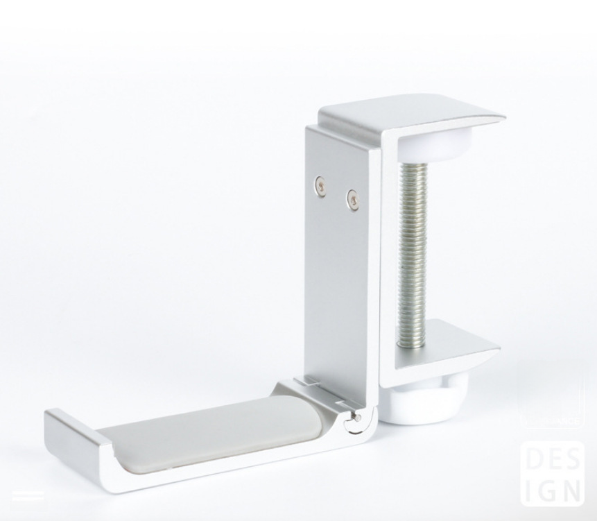 Clamp-On Metal Headphone Holder