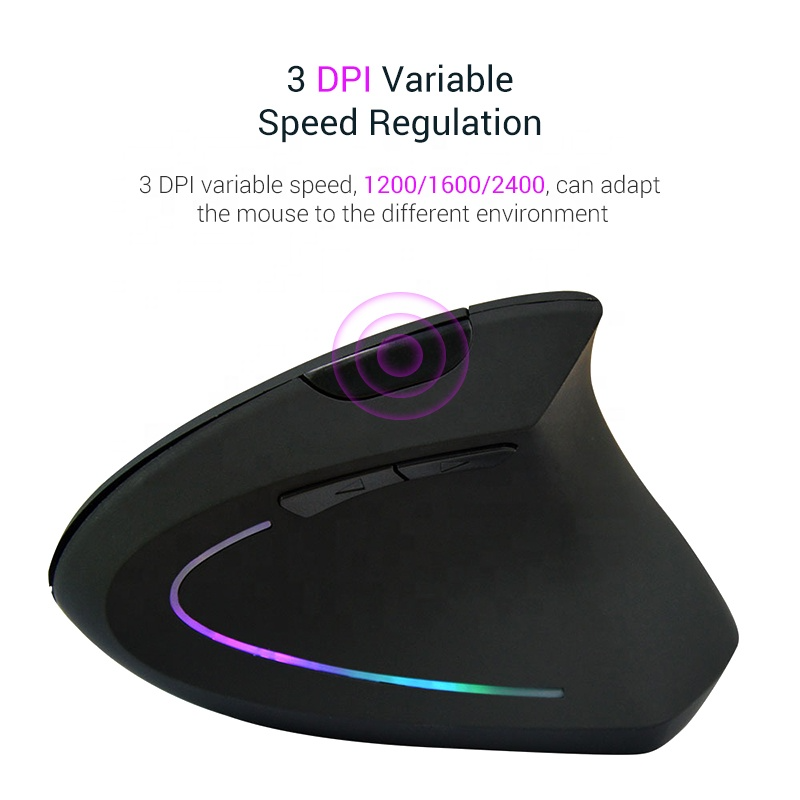 Vertical 2.4 GHz Wireless Mouse