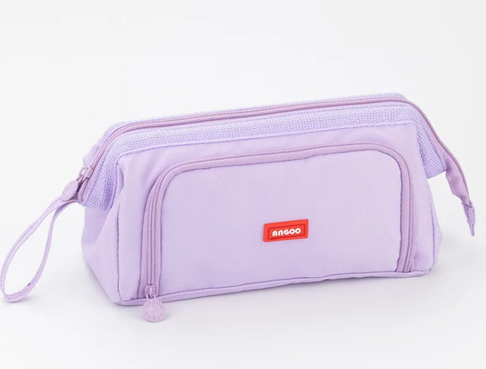 Trousse à deux compartiments en toile