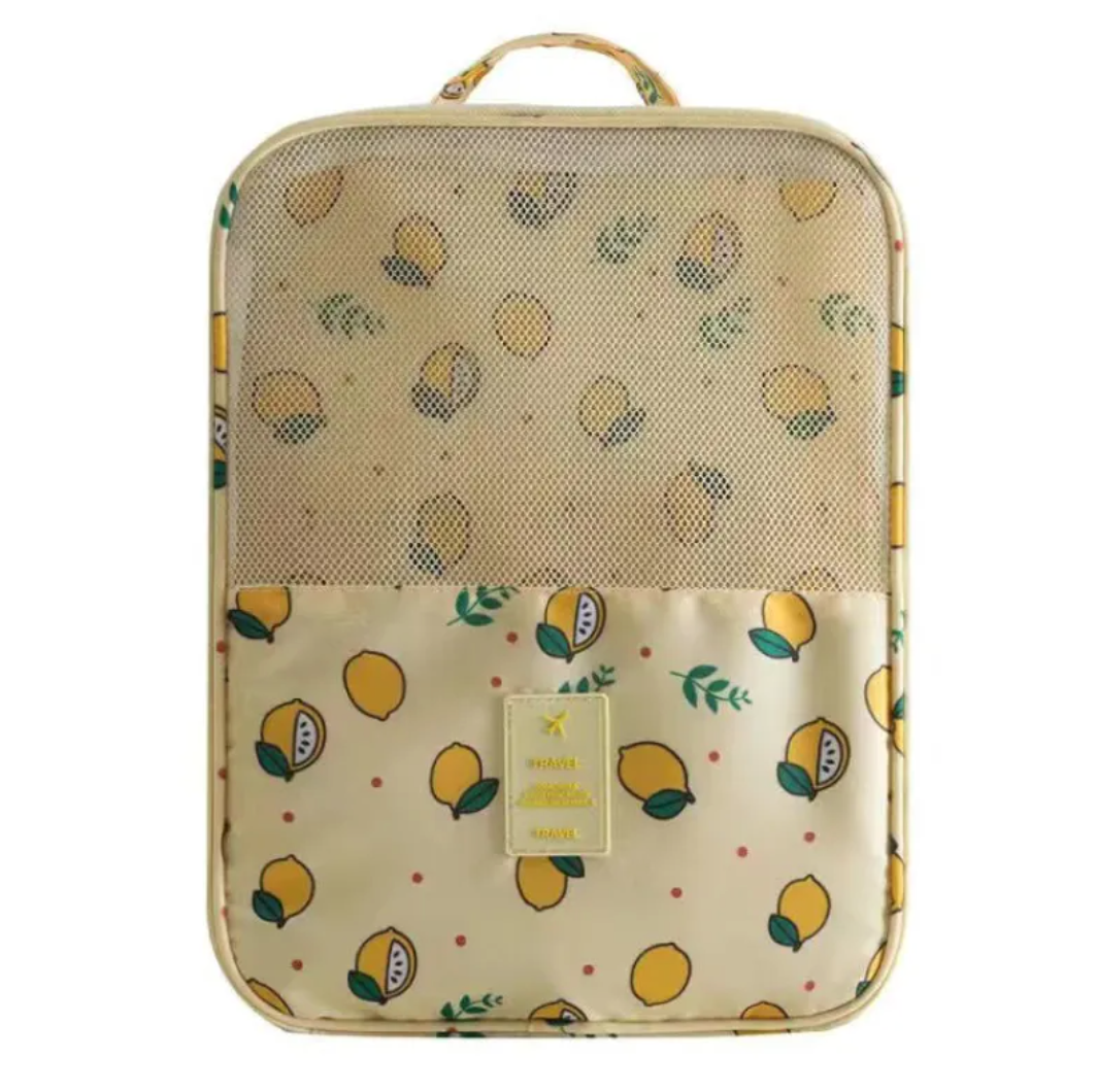 Bolsa de viaje para calzado de tres compartimentos