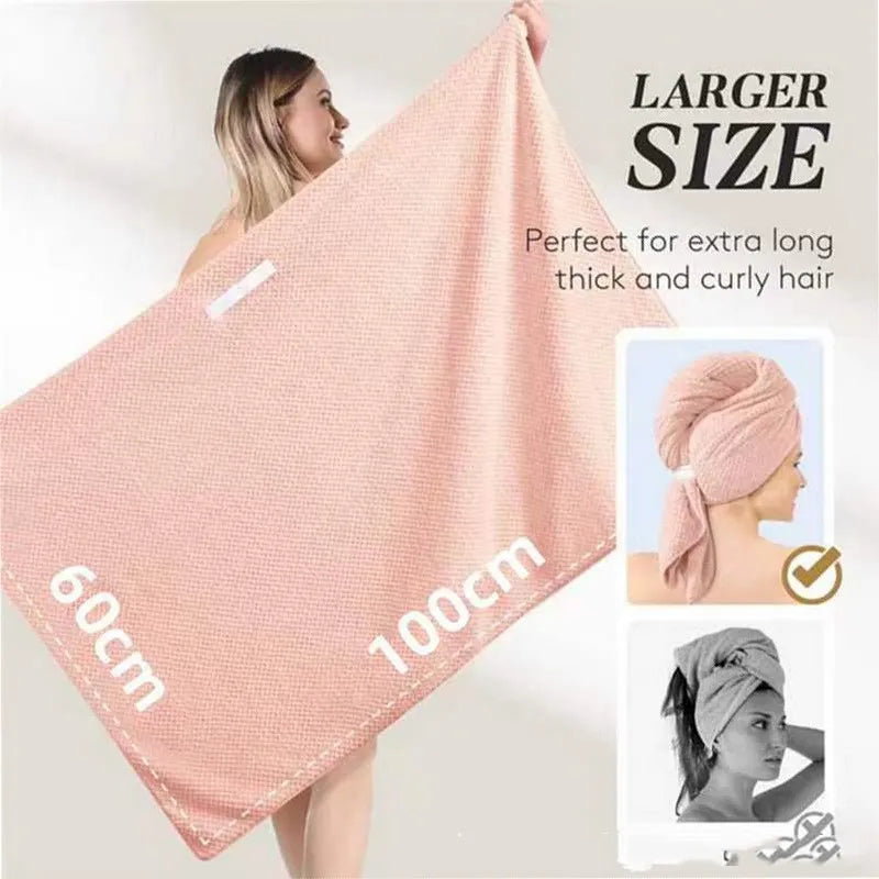 Coral Fleece Hair-Drying Wrap