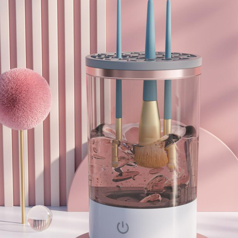 Electric Makeup Brush Cleaner — White