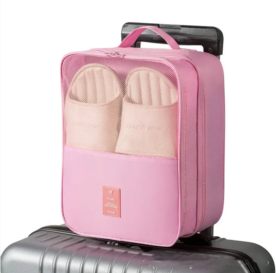 Bolsa de viaje para calzado de tres compartimentos