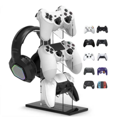 Support en acrylique pour manette et casque