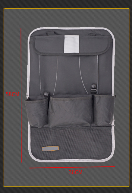 Organizador colgante para el respaldo del asiento del coche