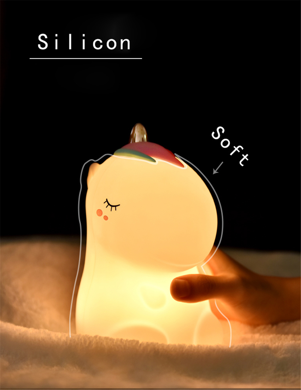 Rechargeable Unicorn Night Light