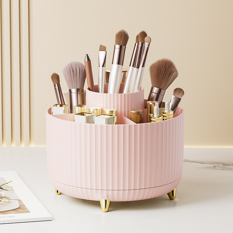 Soporte giratorio para brochas de maquillaje