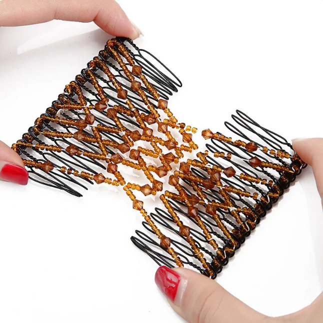 Beaded Double Hair Comb