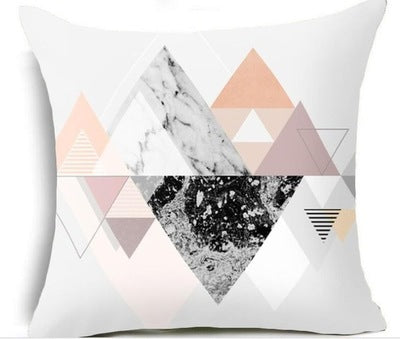 Funda de cojín geométrica — 45 × 45 cm