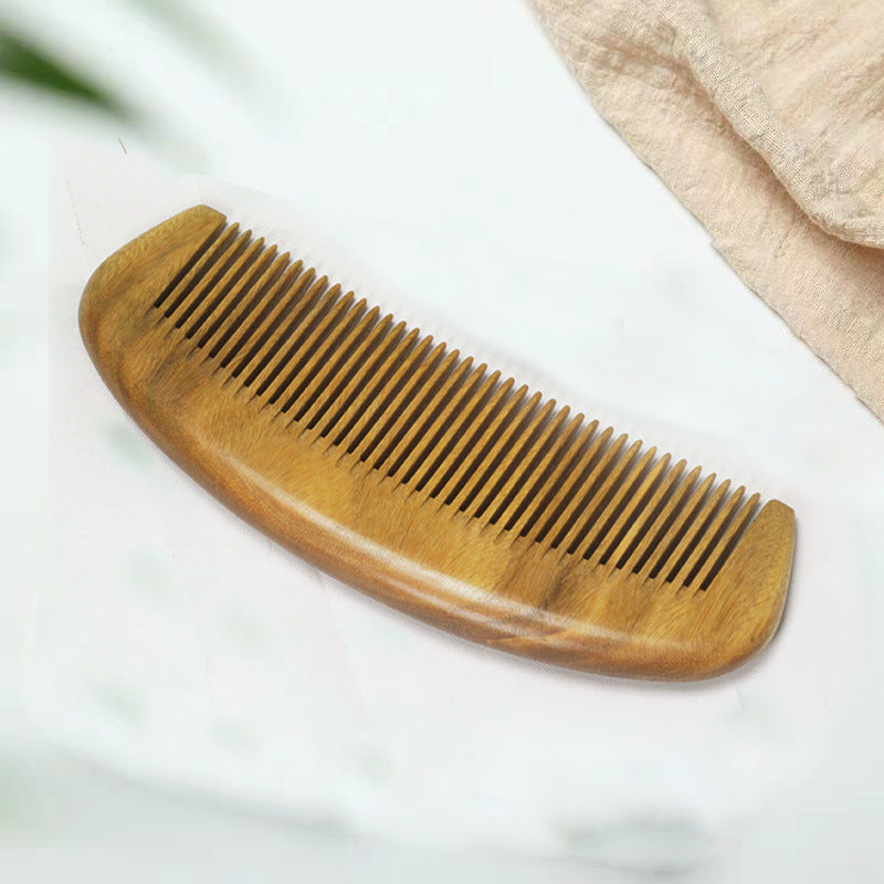 Wooden Fine & Wide-Tooth Hair Comb