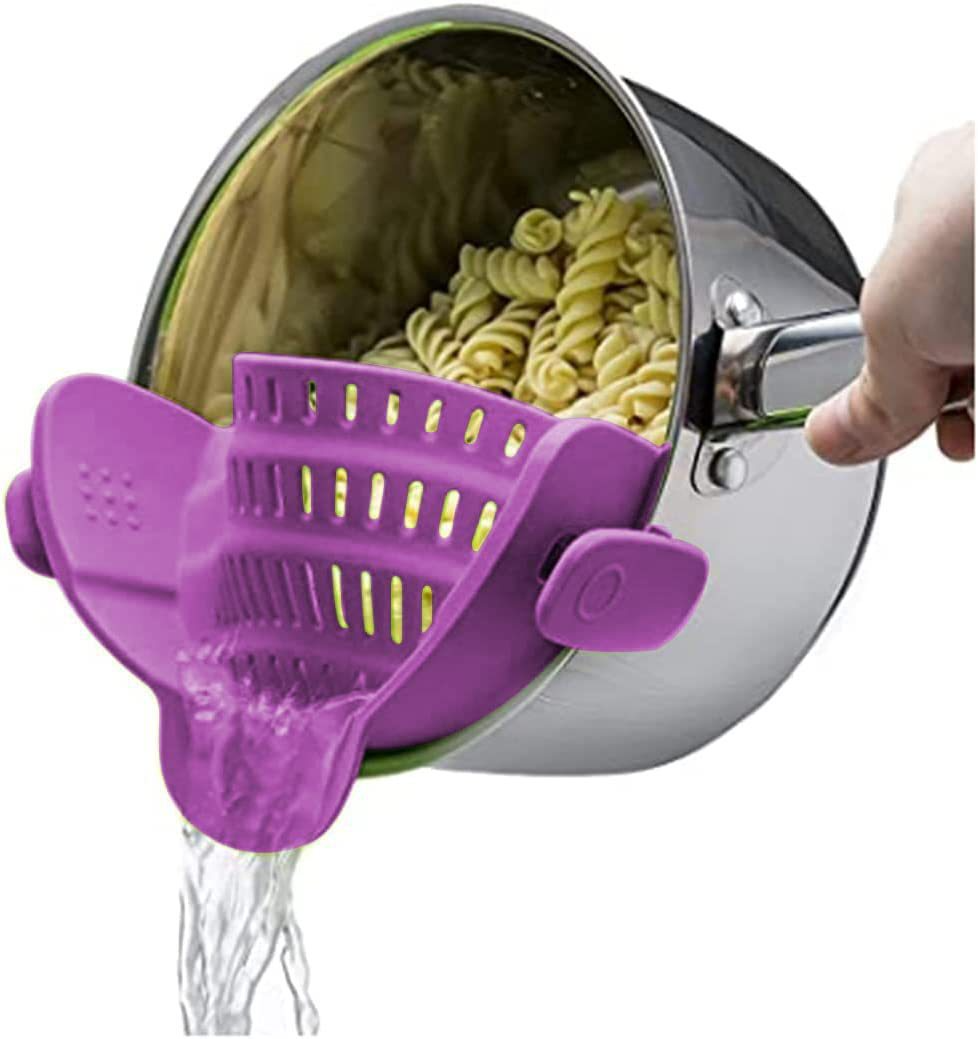 Clip-On Silicone Pot Strainer