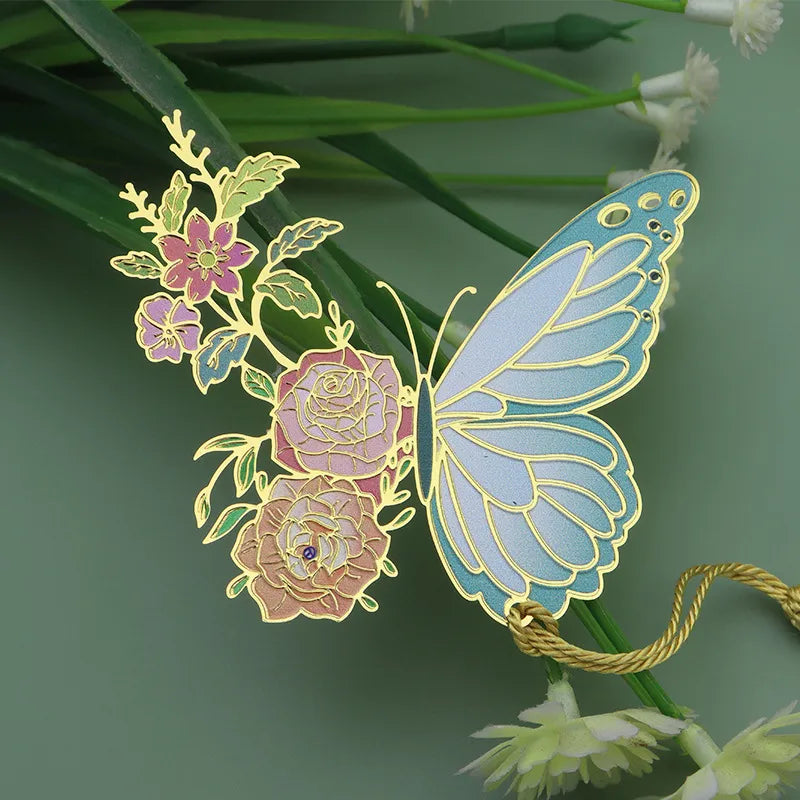 Marque-page papillon en métal