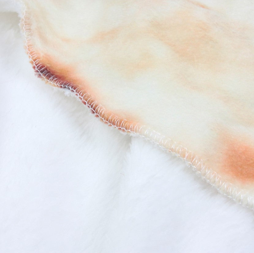 Burrito Print Round Throw Blanket