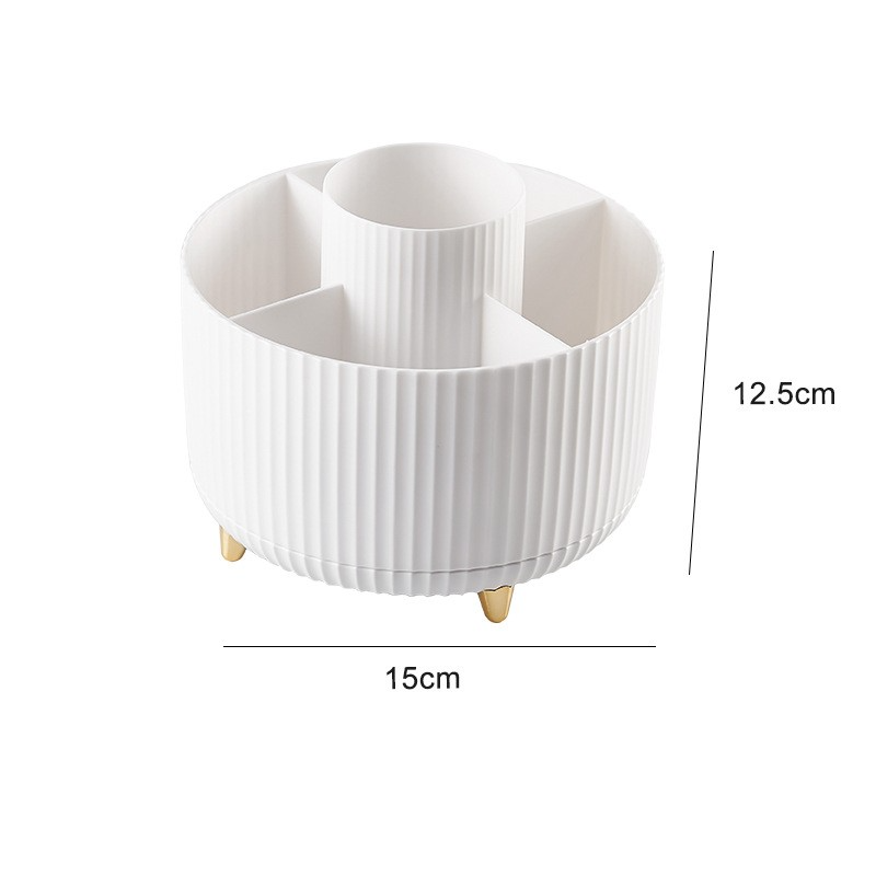 Soporte giratorio para brochas de maquillaje