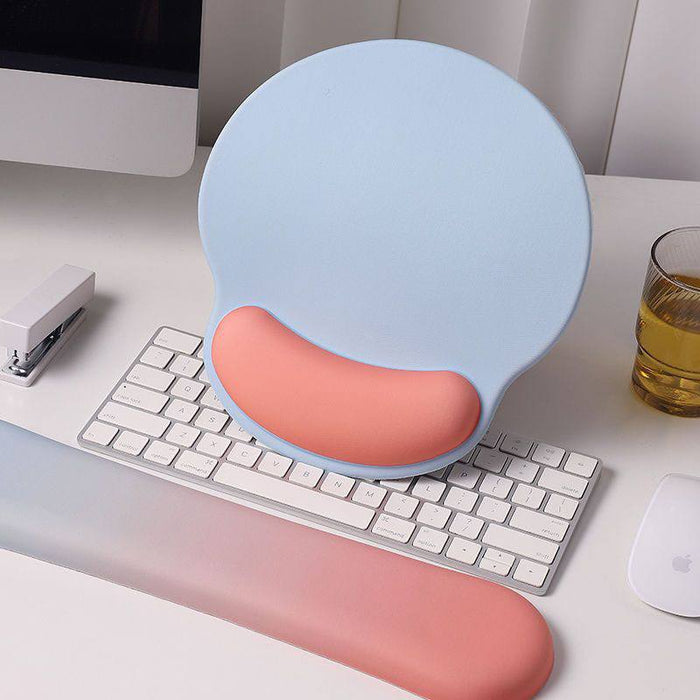 Options de tapis de souris et repose-poignet en mousse à mémoire de forme