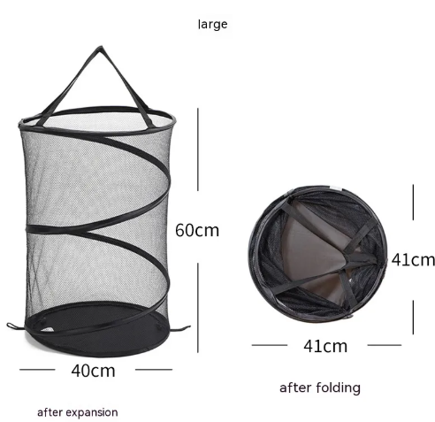 Pop-Up Mesh Laundry Hamper